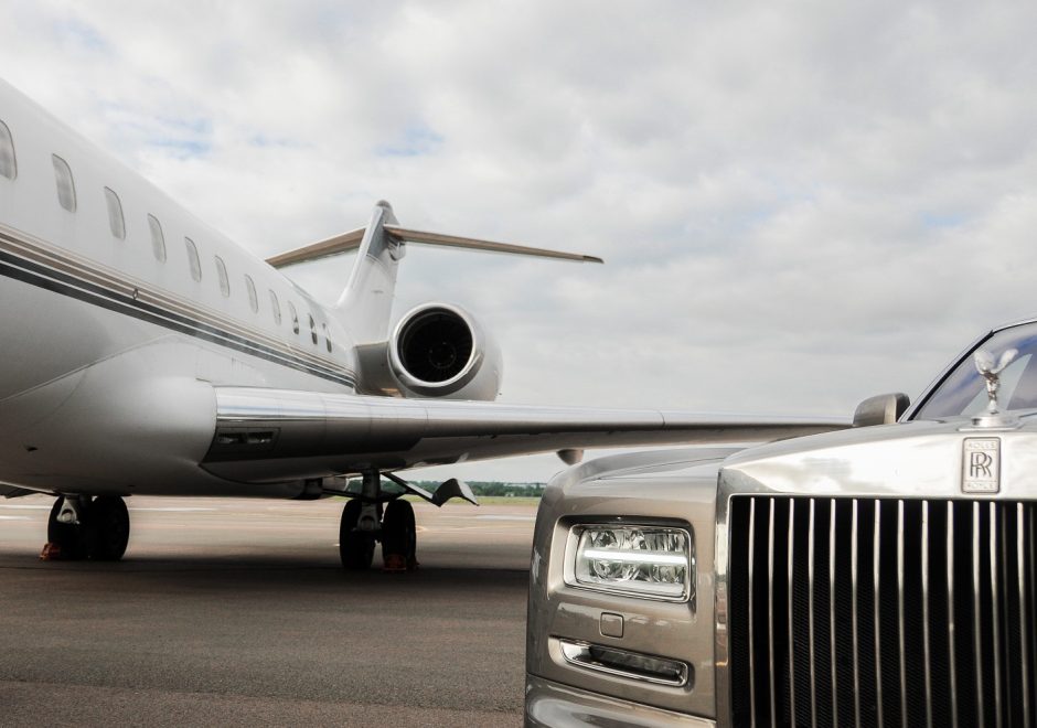 private jet and